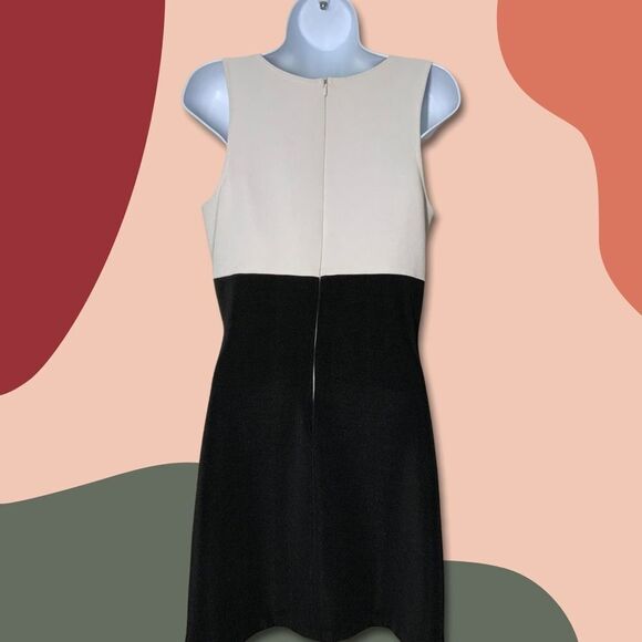 Ricki’s Black and Cream, Fit and Flare Sleeveless Dress Size 11/12 - Picture 3 of 7